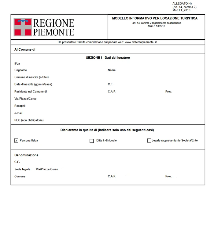 Procedura CIR Piemonte email_allegato H_dati del locatore