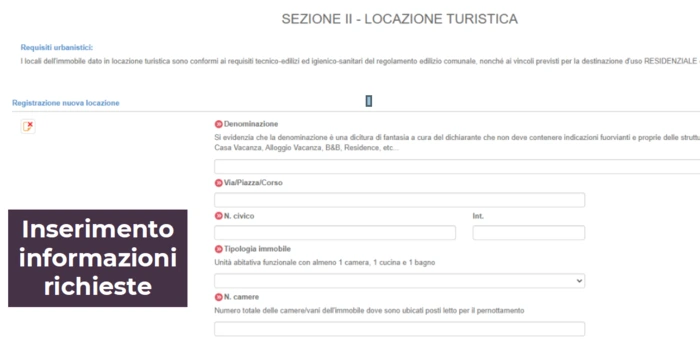 Procedura CIR Piemonte_sezione II locazione turistica