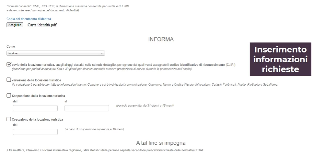 Procedura CIR Piemonte_inserimento informazioni