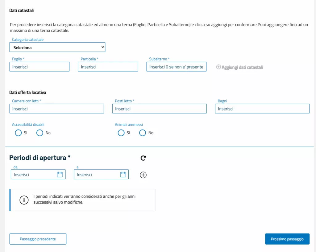 Seconda parte dei Dati immobile Dati immobile - Seconda parte