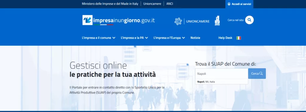 Impresa in un giorno - Homepage Homepage - Impresa in un giorno