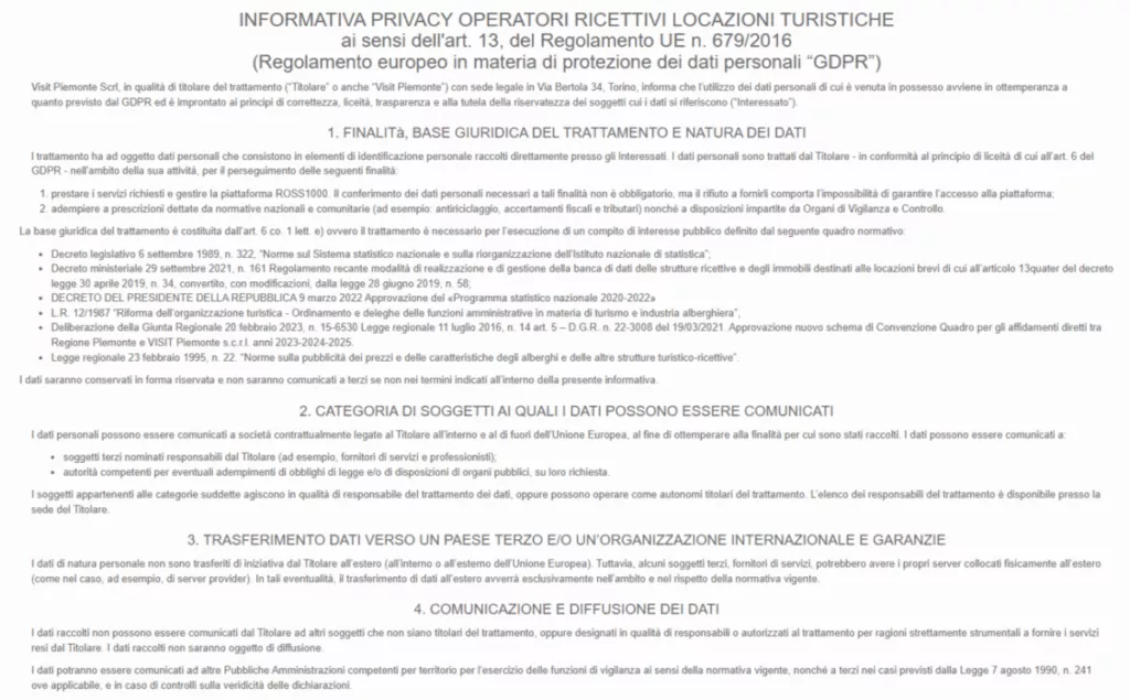 Informativa Privacy - parte 1 Informativa Privacy - parte 1