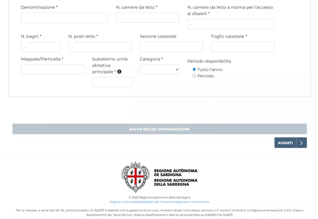 Dati immobile - seconda parte